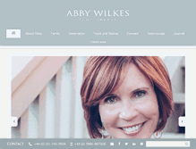 Tablet Screenshot of abbywilkes.com